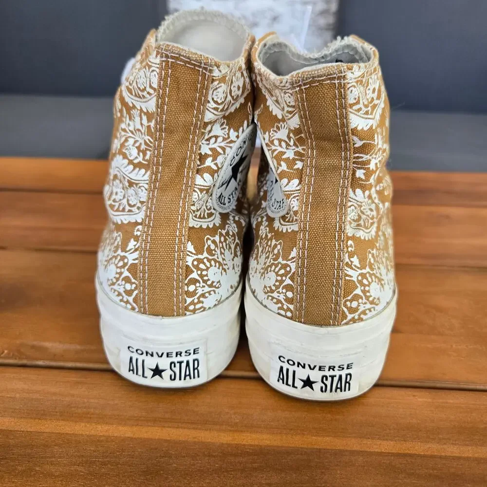 Floral and Paisley Converse High Tops Size 8